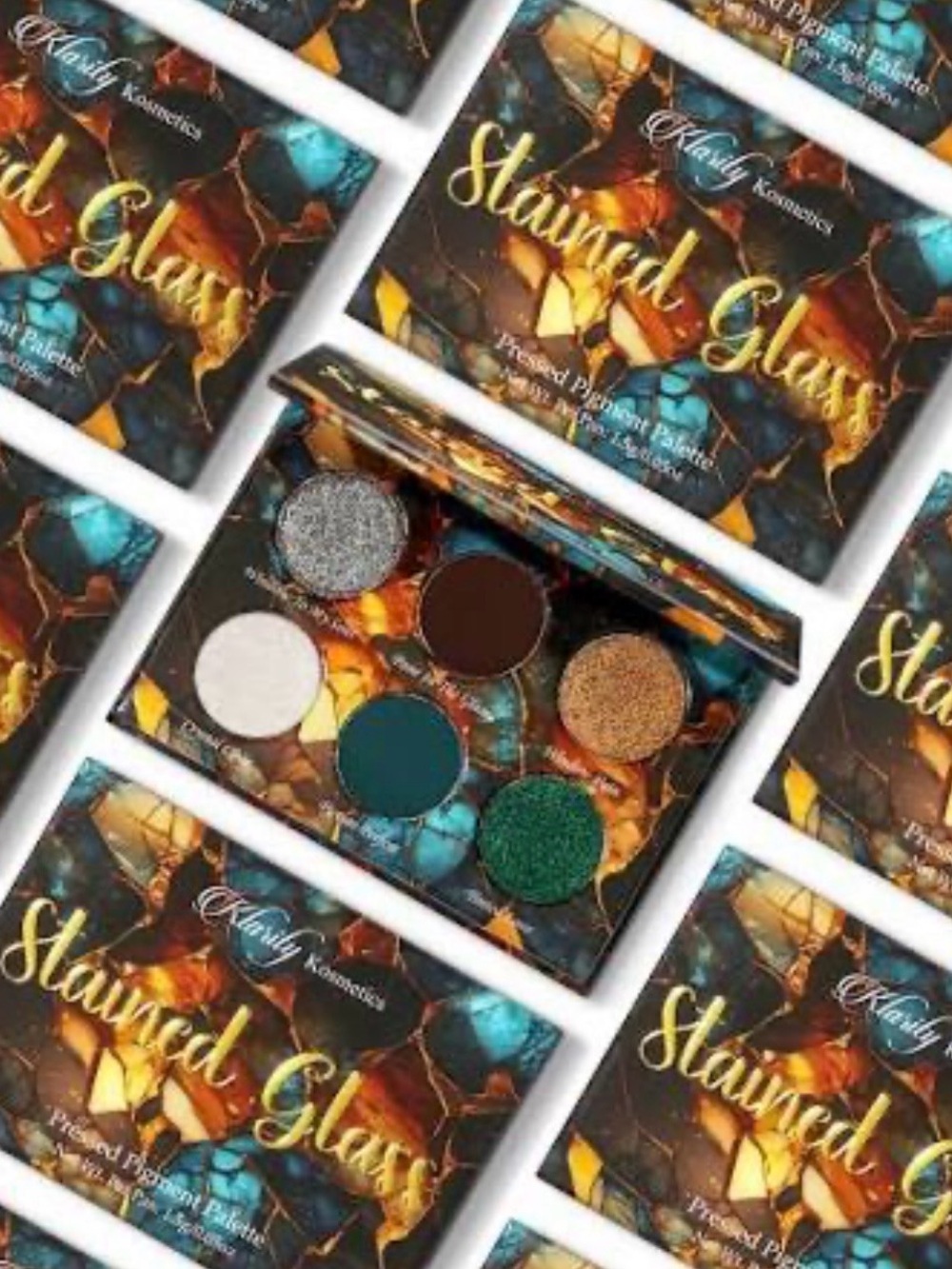 KLARITY KOSMETICS STAINED GLASS PRESSED PIGMENT EYESHADOW PALETTE (DISCONTINUED